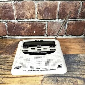 Midland WR-120EZ NOAA Emergency Weather Alert Radio w Alarm Clock Tested